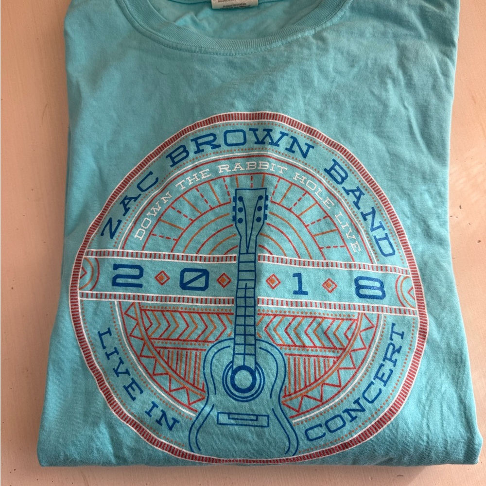 Zac Brown Band Turquoise Down The Rabbit Hole Live 2018 Concert Long Sleeve Tee